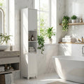 White Bathroom Cabinet With 2 Doors And 2 Shelves