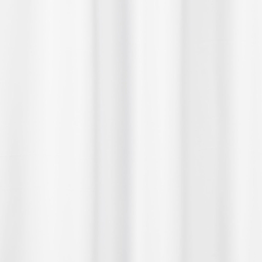 Whitmor No Hook Split Ring Plainweave Long Shower Curtain with Window, No Snap Liner