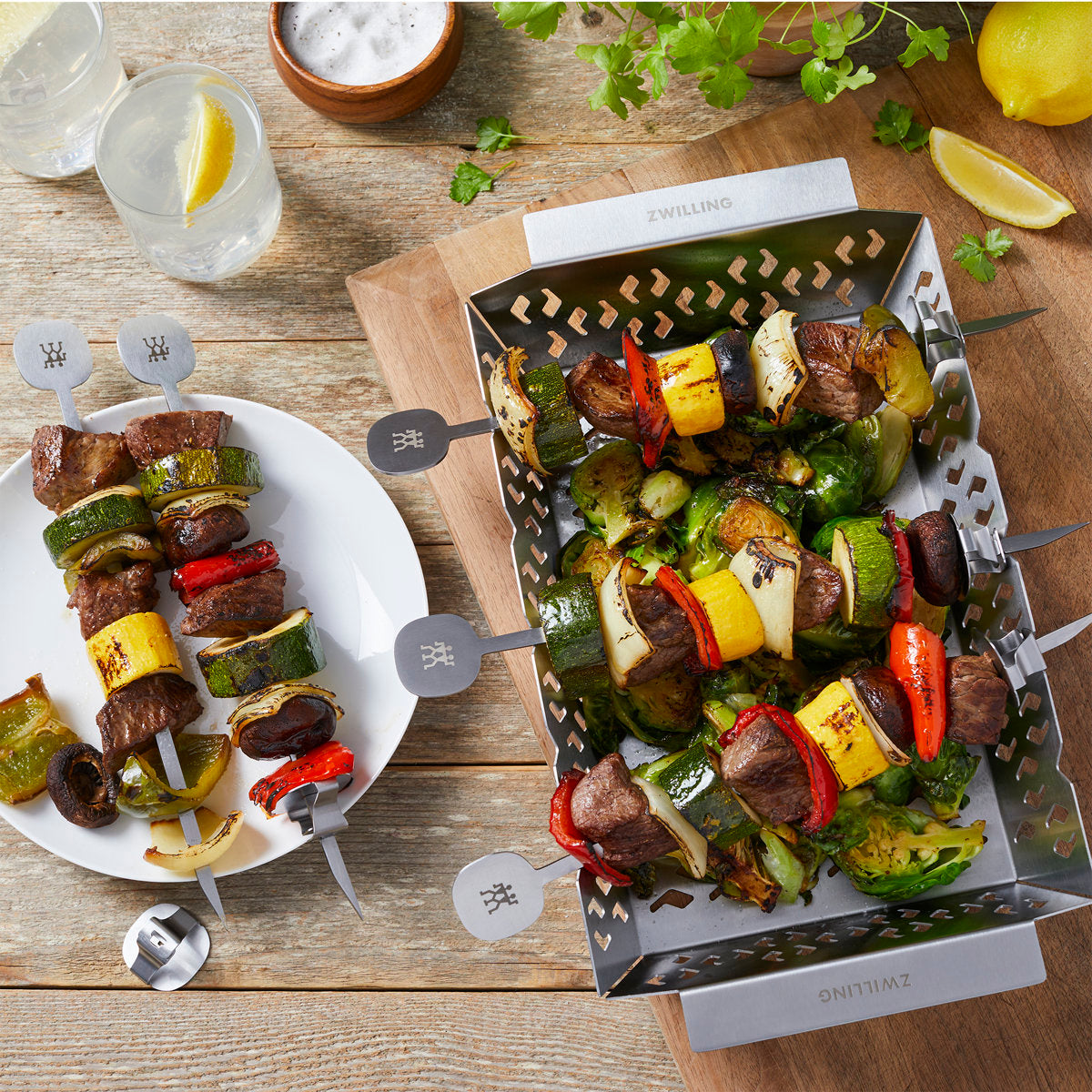 ZWILLING BBQ+ 6-Piece Grill Kabob Set
