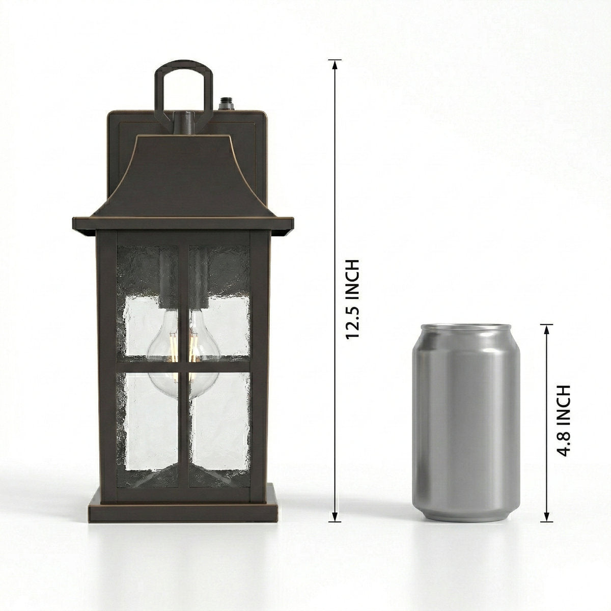 Zanyla 12.5 H Dusk to Dawn Outdoor Wall Lantern (Set of 2)