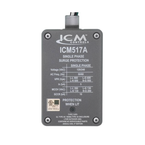 ICM Controls Single Phase Surge Protector
