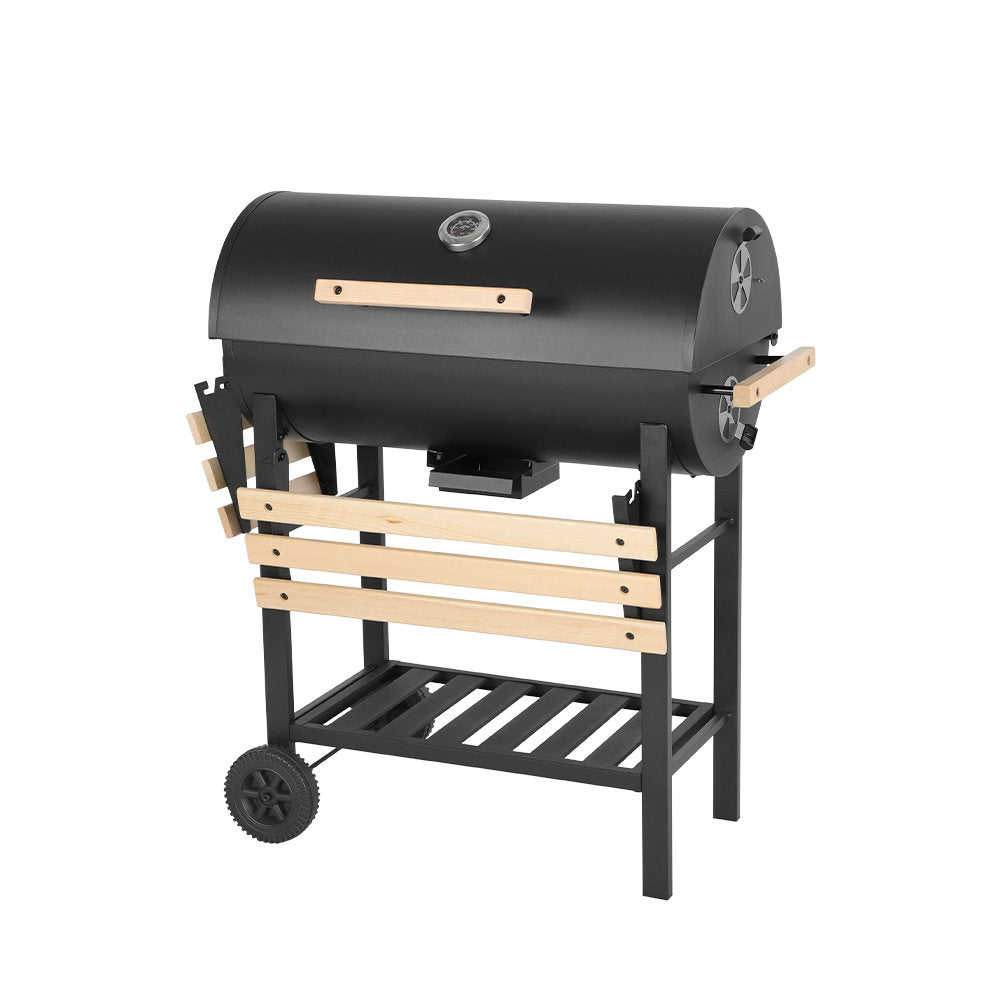 iyofe 30" Commercial-Grade Charcoal Grill with Adjustable Vents, Foldable Tray & Detachable Ash Pan ¨C Stainless Steel Build for Even Heat & Easy Cleaning